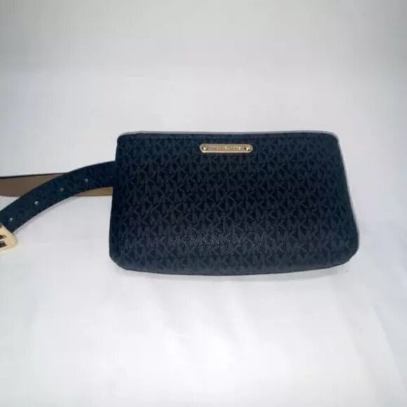 Michael Kors Belt Bag Black & Dark Gray Logo Fanny Pack L/XL NWT - Picture 13 of 13